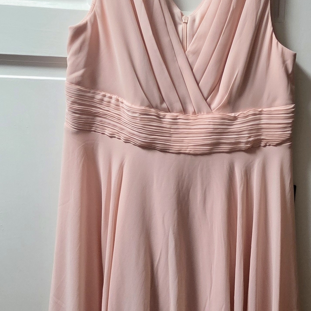 Ever Pretty Blush Pink Midi Bridesmaid Dress